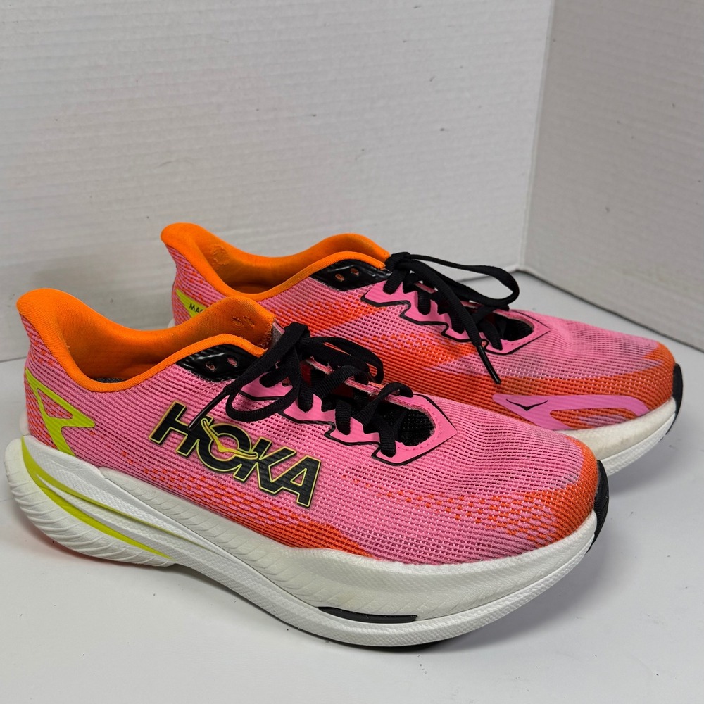 Hoka‎ Mach X 3 Womens 7.5 Running Shoes Pink Orange 1168721 NNRS